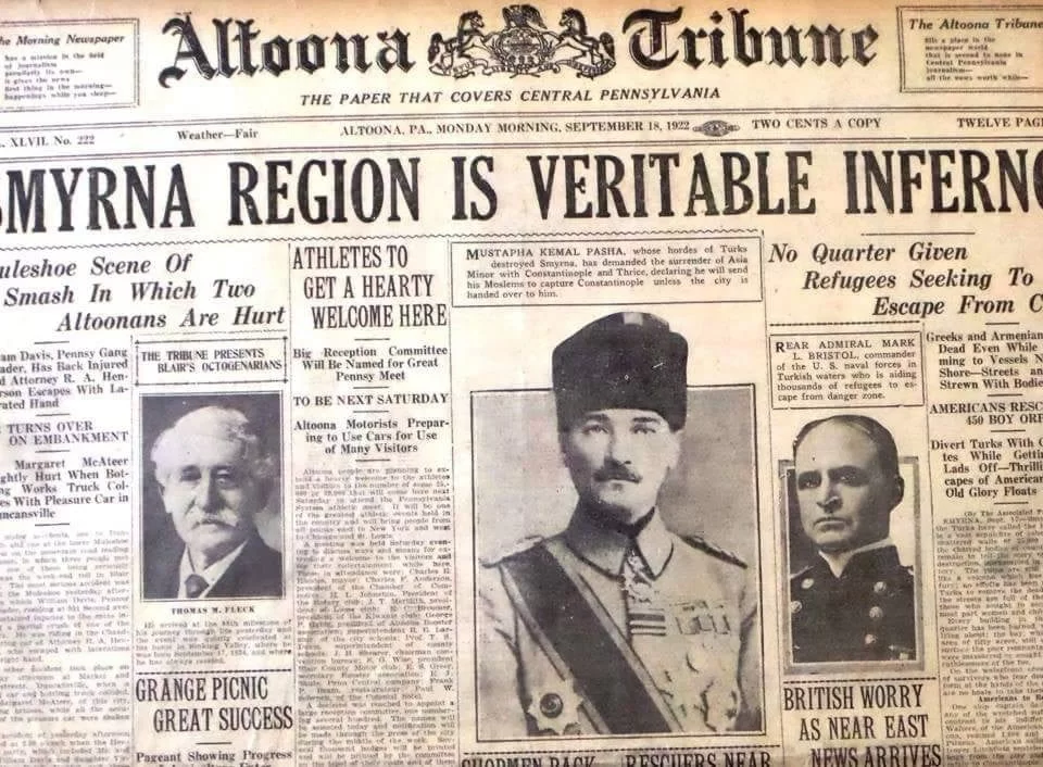 18 Eylül 1922, Altoona Tribune gazetesi, ABD